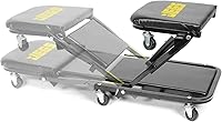 Vista 7 de JEGS Creepers plegables 2 en 1 automotriz y Z Creeper - Asiento mecánico de enredadera de 300 libras - Enredadera de perfil bajo con posiciones