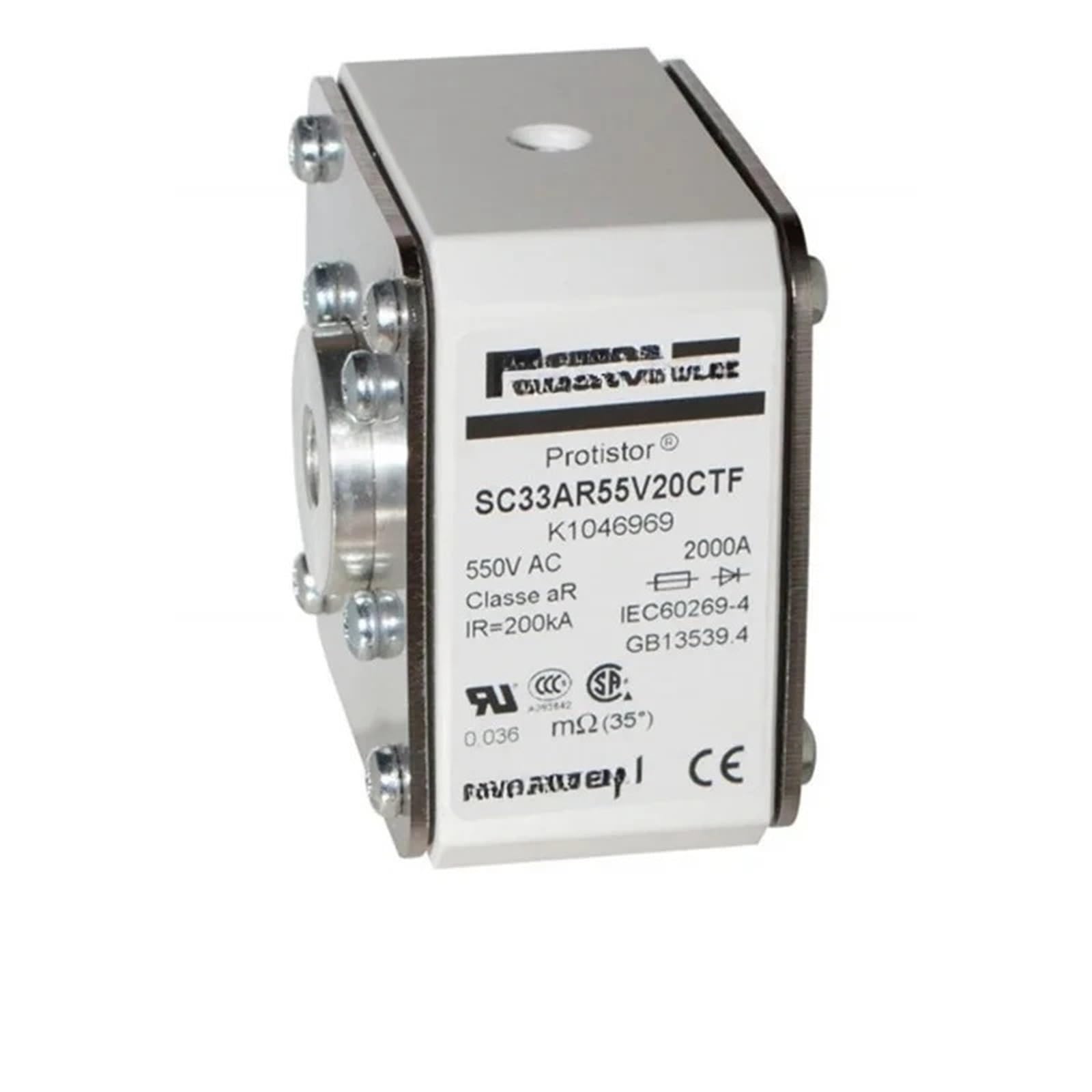 Fuse SC33AR55V20CTFU coupure rapide contre les surcharges thermiques