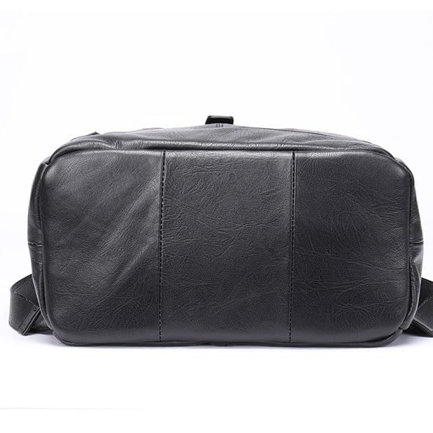 Men's leather backpack, and lightweight travel bag, business and leisure backpack, men's4