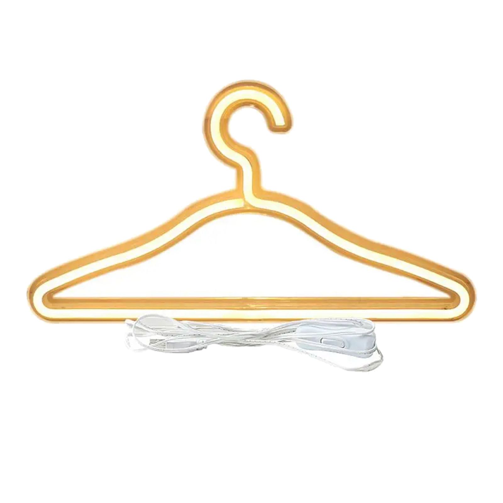 Cintre à vêtements à LED USB : luminaire néon doux pour dressing tendance