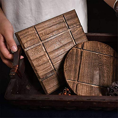 3 Pcs Wooden Kitchen Trivets for Hot Dishes Countertops Trivets Stove Trivets Dining Table Vintage Wood Trivet Decorative Pot Trivet