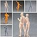 Body Kun Doll,BYIA Artists Manikin Blockhead Jointed Mannequin Drawing Figures for Figure Model Male+Female Set (Skin Colored Version)
