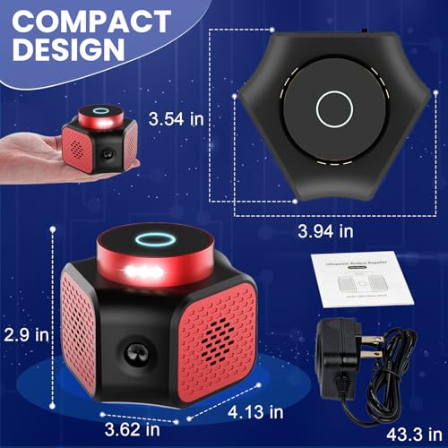 Outtkitywi MICE REPELLENT INDOOR Mouse Repellent Ultrasonic Plug In, Mice Repellent Ultrasonic Rodent Control Squirrel Repellent Rat Repellent thumb #4