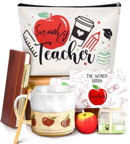 JMHACHY Scatola regalo di apprezzamento per insegnanti, miglior pensionamento, compleanno, fine anno, cesto regalo di ringraziamento per donne insegnanti da studenti