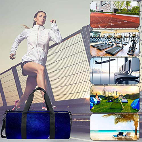 Dragon Sword Nature Landscape Sailing Vessel Designed Travel Duffel Bag Luggage Tote Bag Gym Sports Bag for Man Women