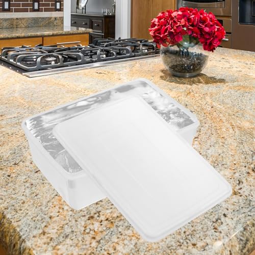 Bandeja para Cubitos de Hielo Grande de Plástico Blanco miniatura 5