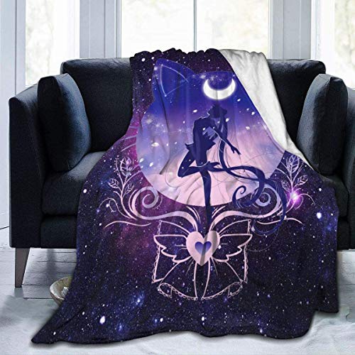 Sailor Moon - Coperta in micropile super morbida e accogliente, per divano letto, soggiorno, 150 x 125 cm
