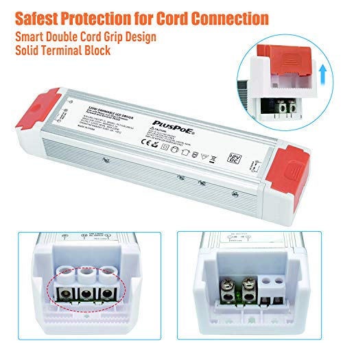 Image of 120W 12V Dimmable LED Driver, Triac /ETV /MLV Dimmable Power Supply Compatible with Lutron, Leviton Dimmer, 120V AC to DC 12V 10A Transformer for LED Strip Light, Low Voltage Lighting Project