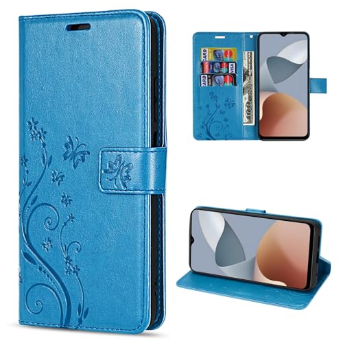 betterfon Étui de protection pour ZTE Blade A73 4G/V50s - En cuir synthétique - Avec fonction support - Emplacements pour cartes - Pour ZTE Blade A73 4G /...