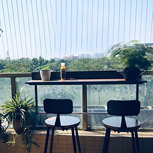 Mesa plegable de pared para balcón y terraza marrón
