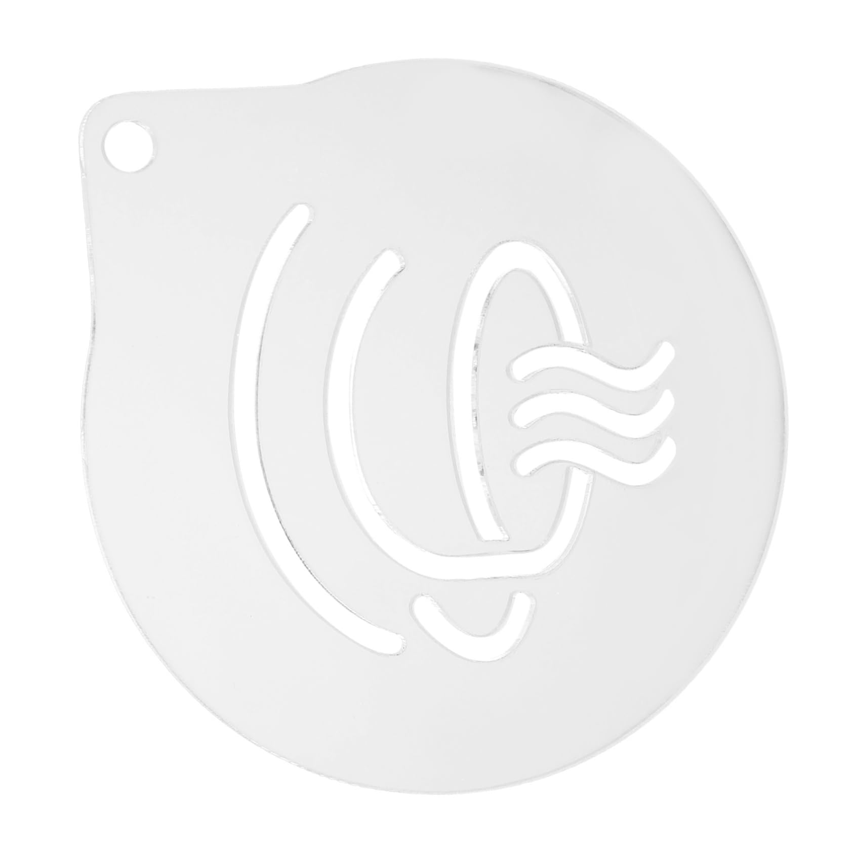 PRETYZOOM Acrylic Coffee Stencil Latte Art Tools for Mug Decoration for Hot Cappuccino Safe Lightweight Easy to Clean Design for Beautiful Desserts