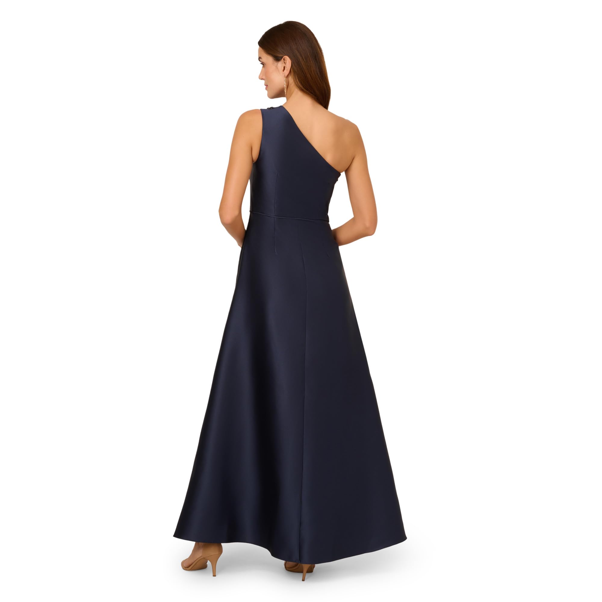 Adrianna Papell One Shoulder Mikado Gown Vestido para ocasión Especial Mujer