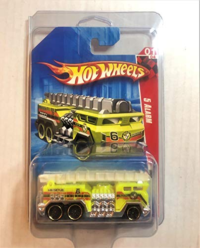 Hot Wheels Camión de Bomberos Amarillo 2010 miniatura 2