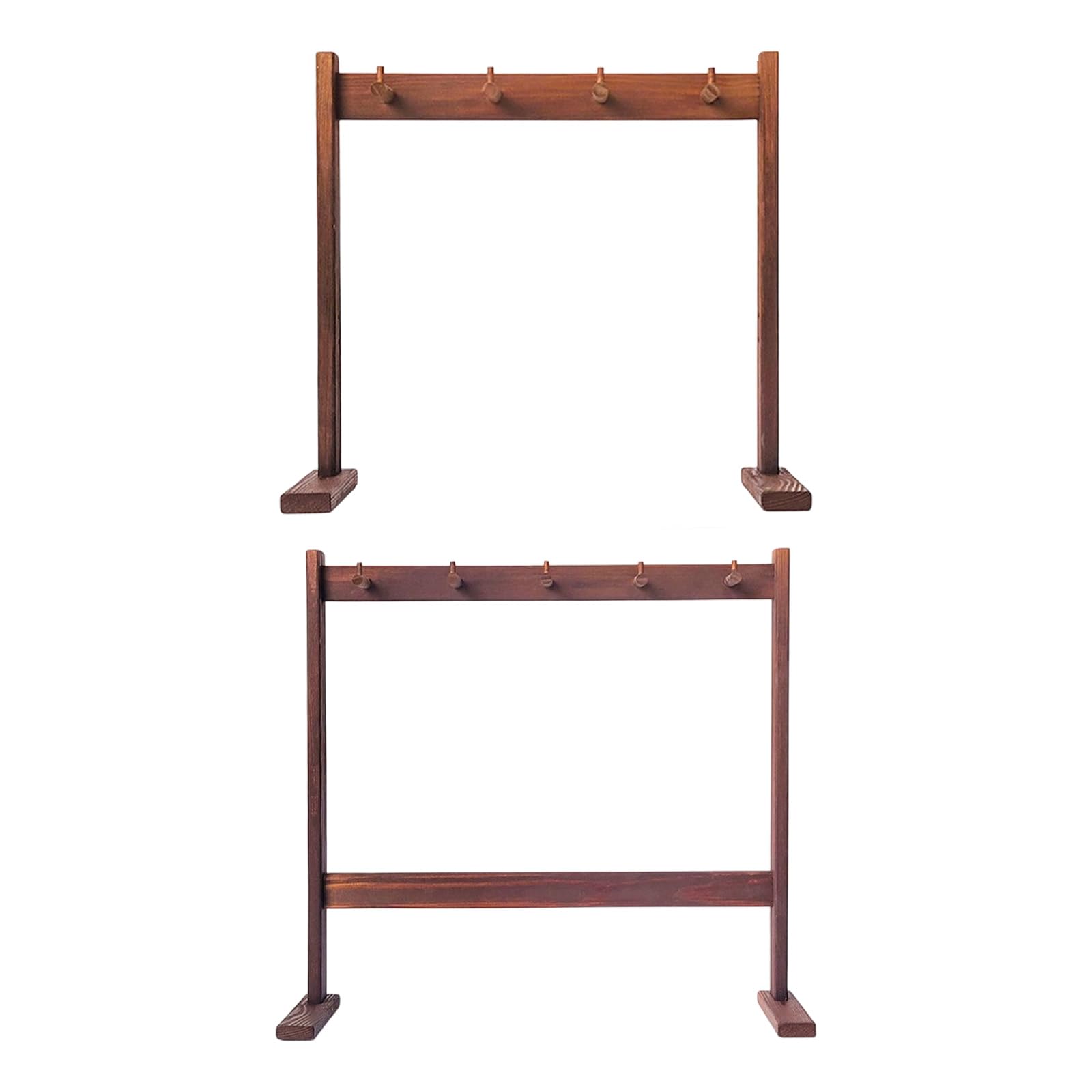 Legno 5 ganci scacciaspiriti stand artigianale Decors pezzo multiuso facile da montare rack per balconi ingresso vivaio legno naturale campanelli a vento rack