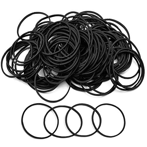 Tattoo Rubber Bands - SOTICA 300PCS Black Rubber Loop Elastic Damping Soft Rings Tattoo Needle Bar Rubber Band for Tattoo Machine Gun Tubes Needle Tip Supply Tattoo Accessories