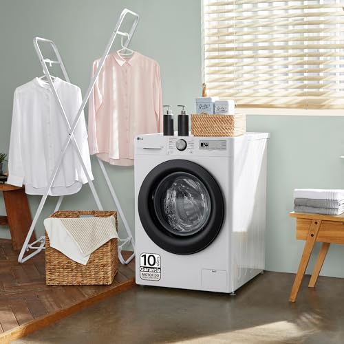 LG F4WR5011A6F, Lavadora inteligente AI Direct Drive, Vapor Steam, 11kg, 1400rpm, Un 10% más eficiente que A, Serie 500, Blanco