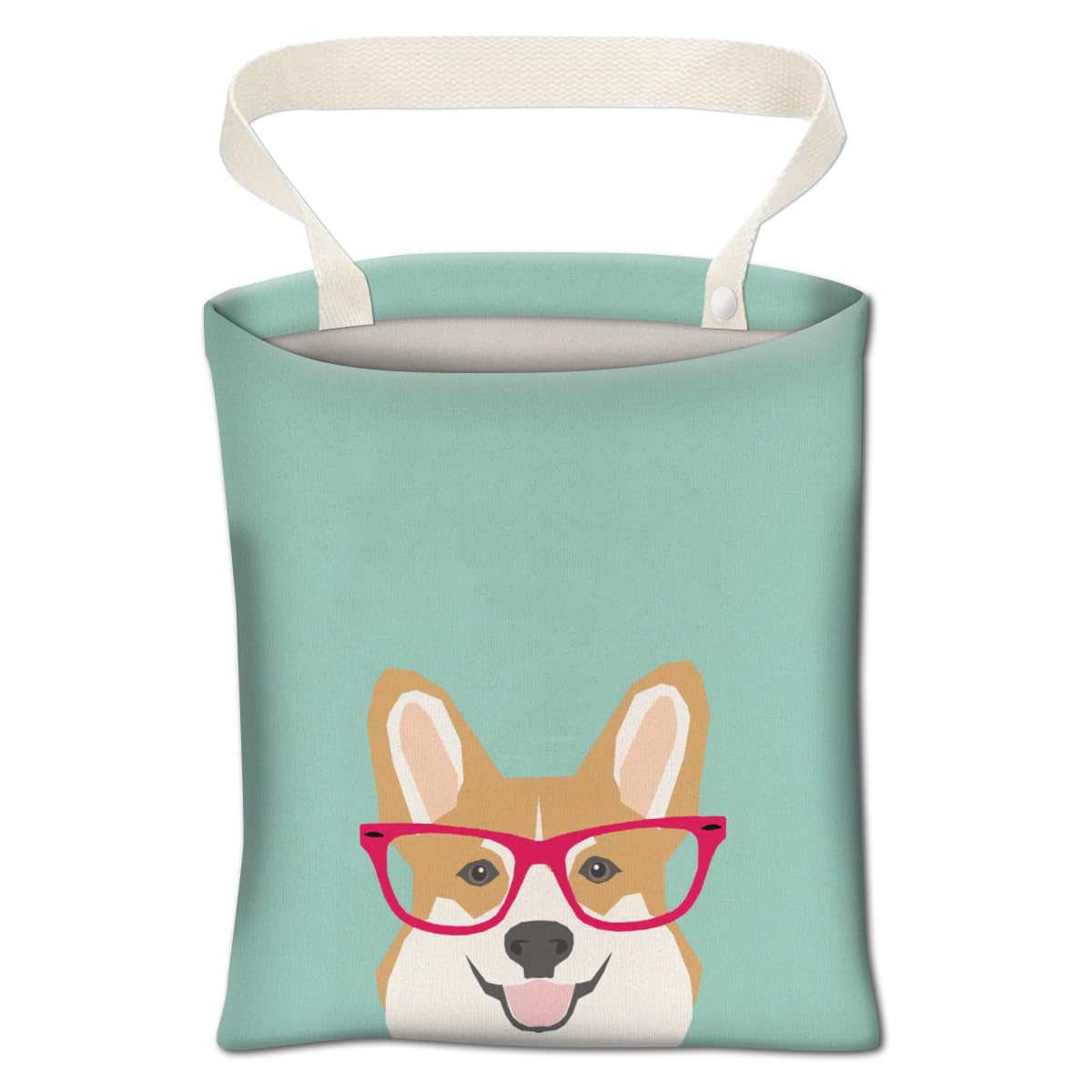 Cute Car Trash Can, Organizer &amp; Storage Bag, Holds 5L, Red Corgi Dog
