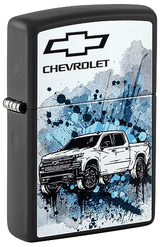 Encendedor Zippo Chevrolet Black Matte miniatura 1