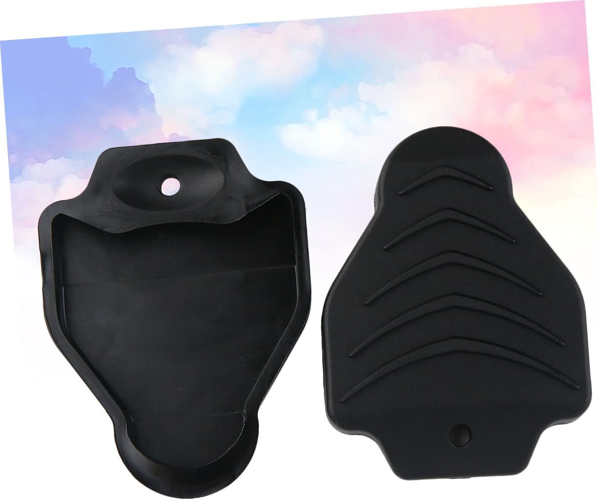 POPETPOP 1pair Cleat Covers Protection Sleeve for Look Cycling Shoes Comfortable Mud and Dirt Prevention Easy to Use Black Cleat Protector