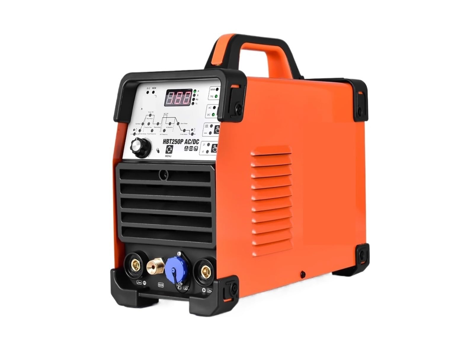 Spawarka Tig AC/DC 4 w 1 HBT250P spawarka aluminiowa impulsowa argonowa AC spawarka impulsowa ze stali nierdzewnej z cyfrowym sterowaniem 2T/4T (U+S PL+UG 220V)