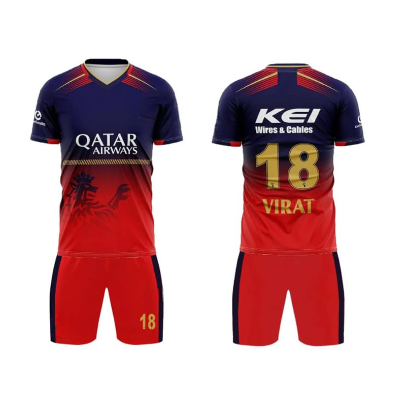 New Rccbb Jersey with Logo Shorts 2026 Virat Jersey (Mens & Boys)-picture-19