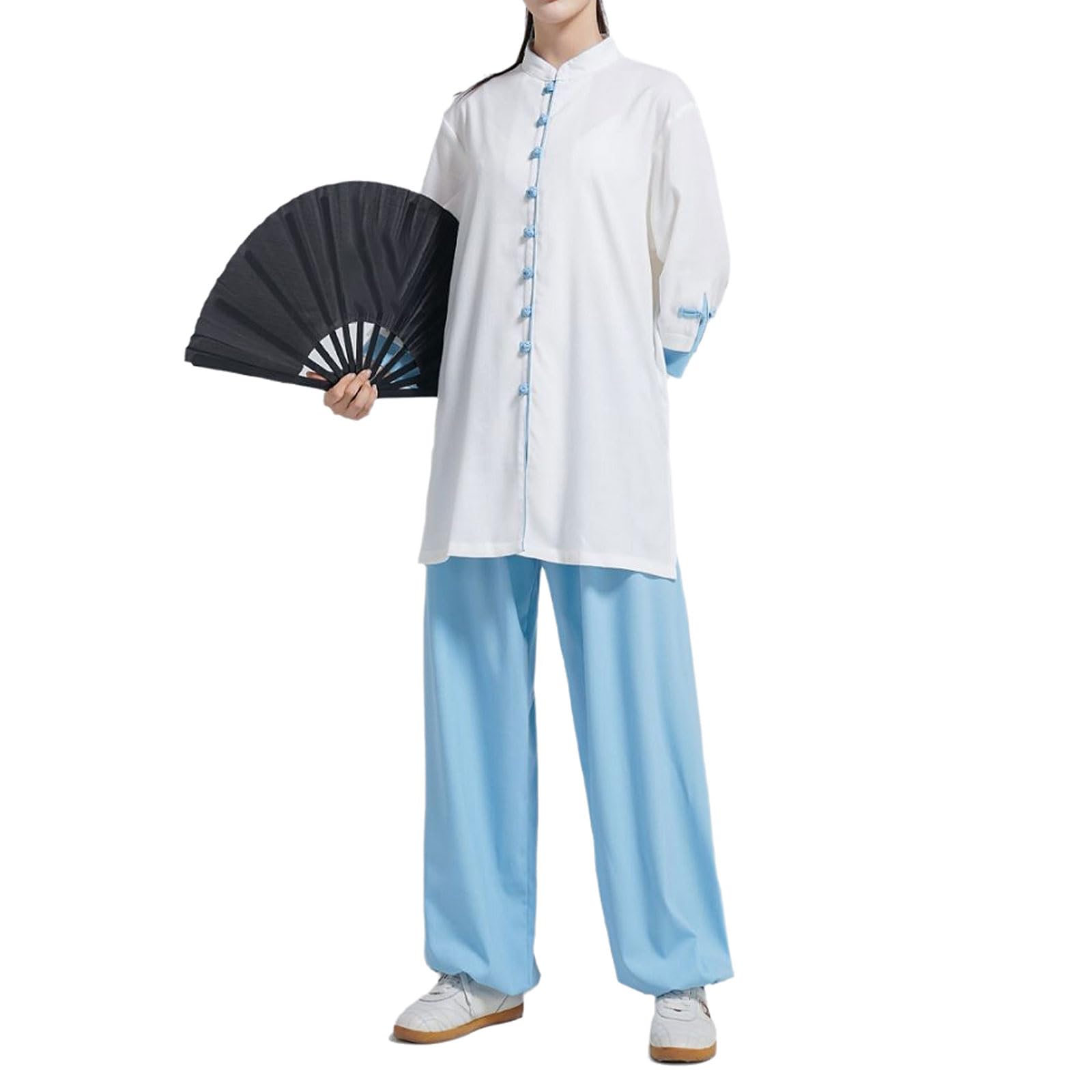 Uniforme da Tai Chi in Cotone e Lino,Uniformi Tradizionali Cinesi per Tai Chi e Wing Chun,Unisex Kung Fu e Arti Marziali Uniforme,Largo E Comodo,per Esercizi Mattutini,Tai Chi,Kung Fu