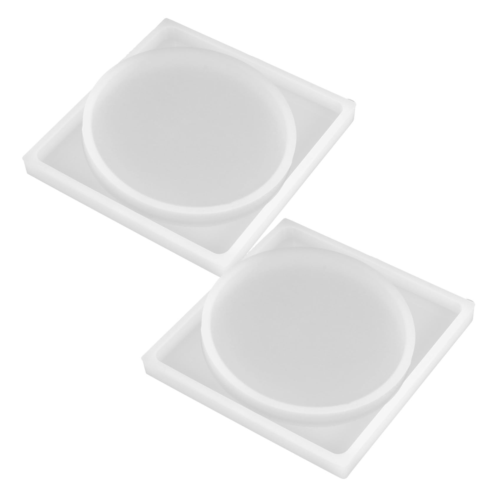 ARTIBETTER 5 Sätze Harz Coaster Formen Handwerk Untersetzer Formen Cup-pad-form Silikon -untersetzerform Silikonformen Silikon-untersetzerform Tassenform Epoxidformen Kieselgel 4 Stücke * 5