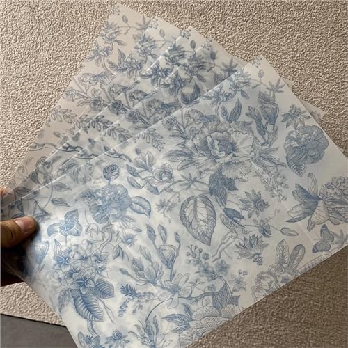 Papier vélin fleurs bleues pour réussir de belles invitations - 4
