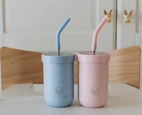 Miniatura 2 de Vasos para bebés a prueba de derrames, los mejores vasos de aperitivos y botella de agua para niños pequeños, vasos para batidos con tapa térmica