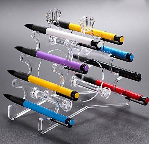 TOMUM 8 Layers Clear Acrylic Display Stand for Pen/Eyebrow Pencil/Makeup Brush/Nail Brush/E-Cigarette