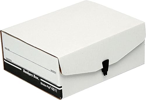 Miniatura 3 de Bankers Box 48110 - Caja de archivos de almacenamiento, cierre a presión, 9-18 pulgadas x 11-38 pulgadas x 4-38 pulgadas, WeBe