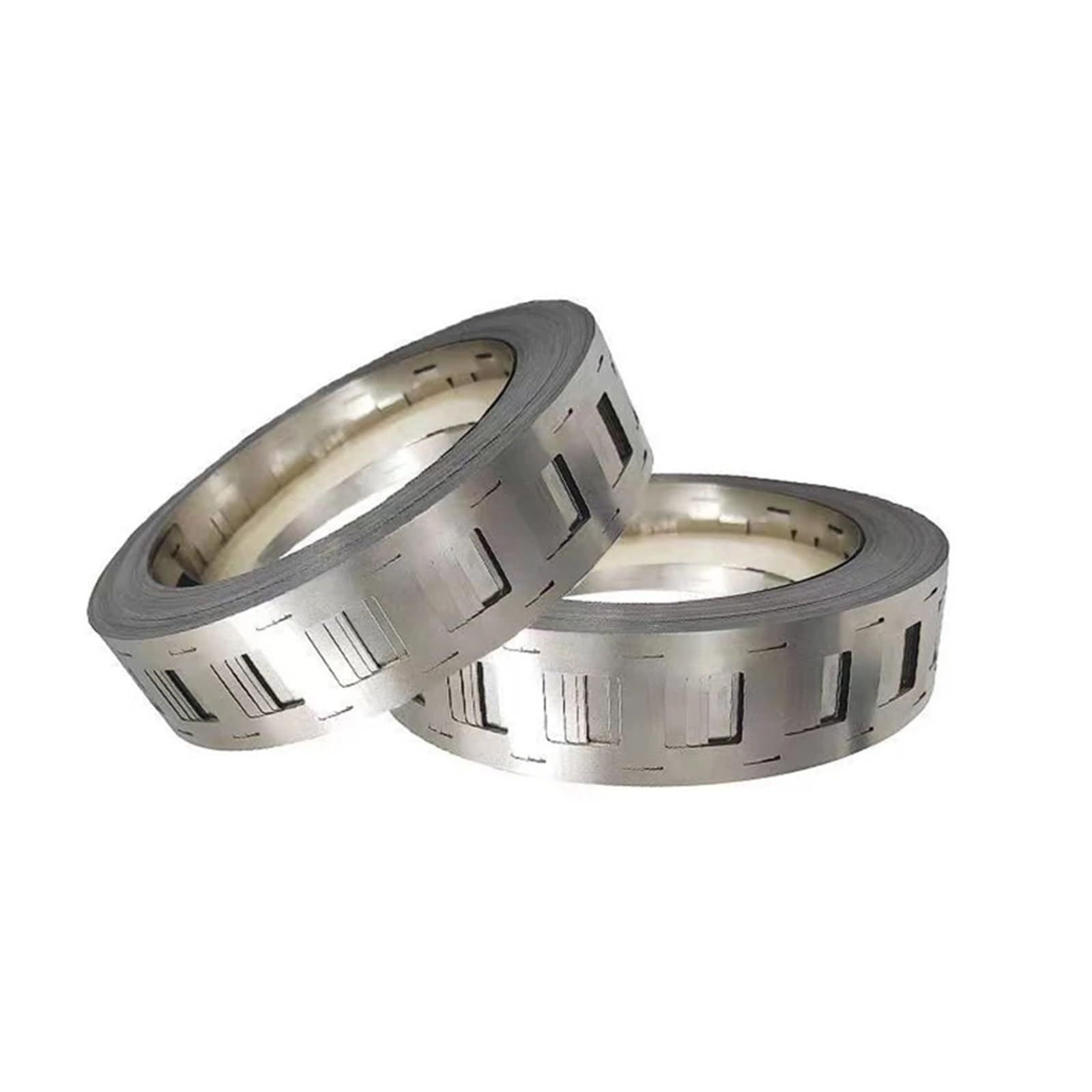 Nickel-Plated Steel Strip 1 kg pro Rolle 2P 18650 vernickelter Streifen 0,15 x 25,5 mm 0,15 x 32 mm Vernickelungsband for 21700 Li-Batterie-Punktschweißen DIY(18650 0.12x25.5)
