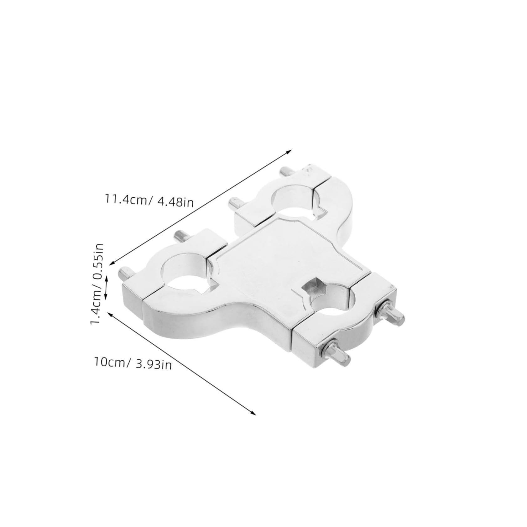 GOOHOCHY Drum Set Mounting Arms 3-hole Clamp Bass Drum Hoop Clamp Quick Installation