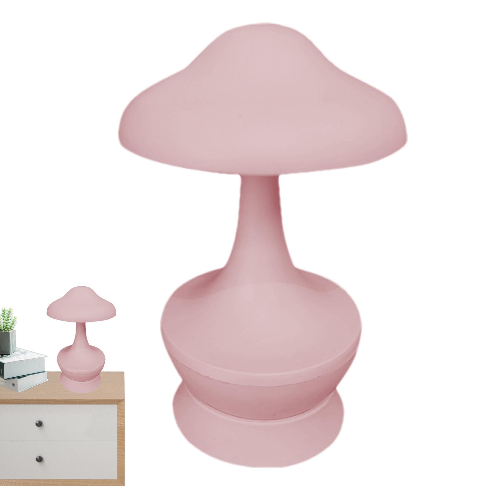 Bexdug Lámpara de seta pequeña, con temática de , carga USB, luz nocturna, luz de noche, luz , ahorro de energía, lámpara de mesa, decoración de escritorio para dormitorio de niños y niñas
