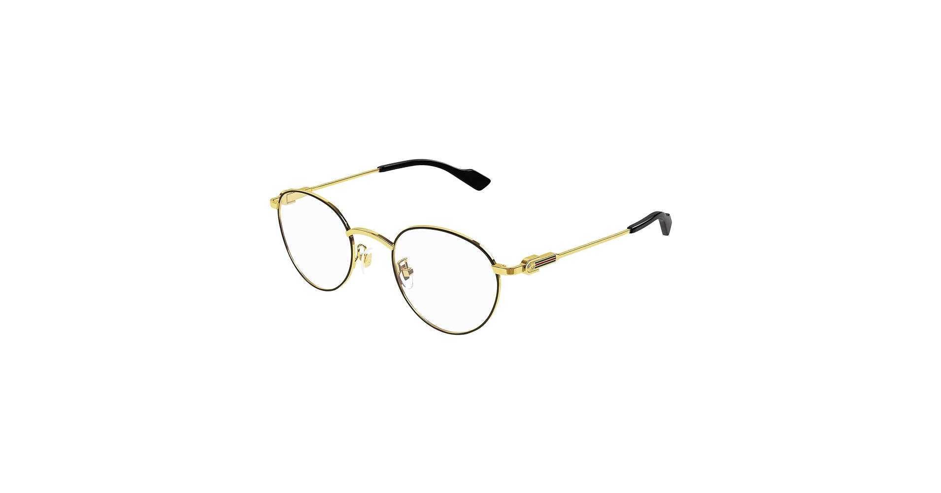 Amazon.com: Gucci GG1222O 001 Gold Round Men's Eyeglasses