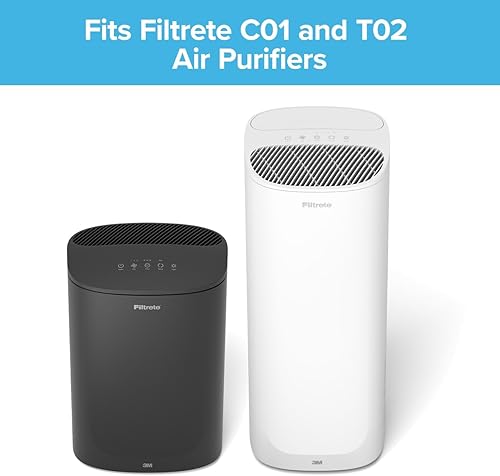 Miniatura 3 de Filtrete Filtro purificador de aire F1, True HEPA Premium Allergen, Bacterias & Virus, 12 pulg. x 6.75 in., paquete de 4, funciona con dispositivos