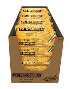 Fideo Pasta, Noodles, Durum Wheat, Protein, Fiber, Vitamins, 7 Oz, Pack of 20