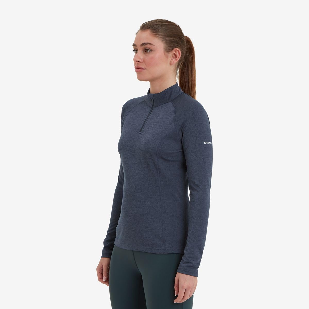 MONTANE Sudadera con Cremallera Marca Modelo F Dart Zip Neck Eclipse Blue UK8/EUR36/US4/XS