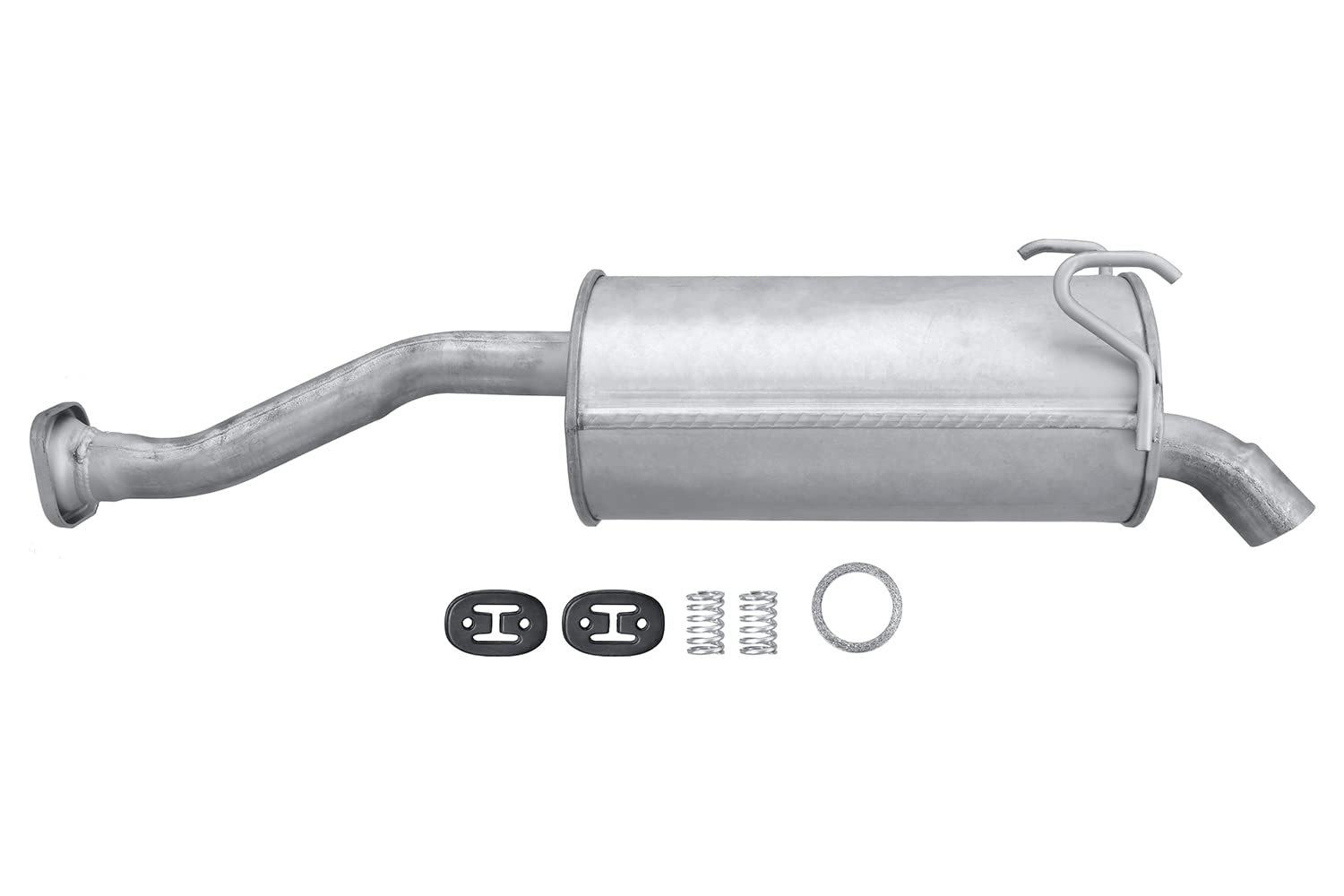 HELLA 8LD 366 030-531 Tłumik końcowy - Easy2Fit® Kit - z tyłu - jednoczęściowy - Komplet z elementami do montażu