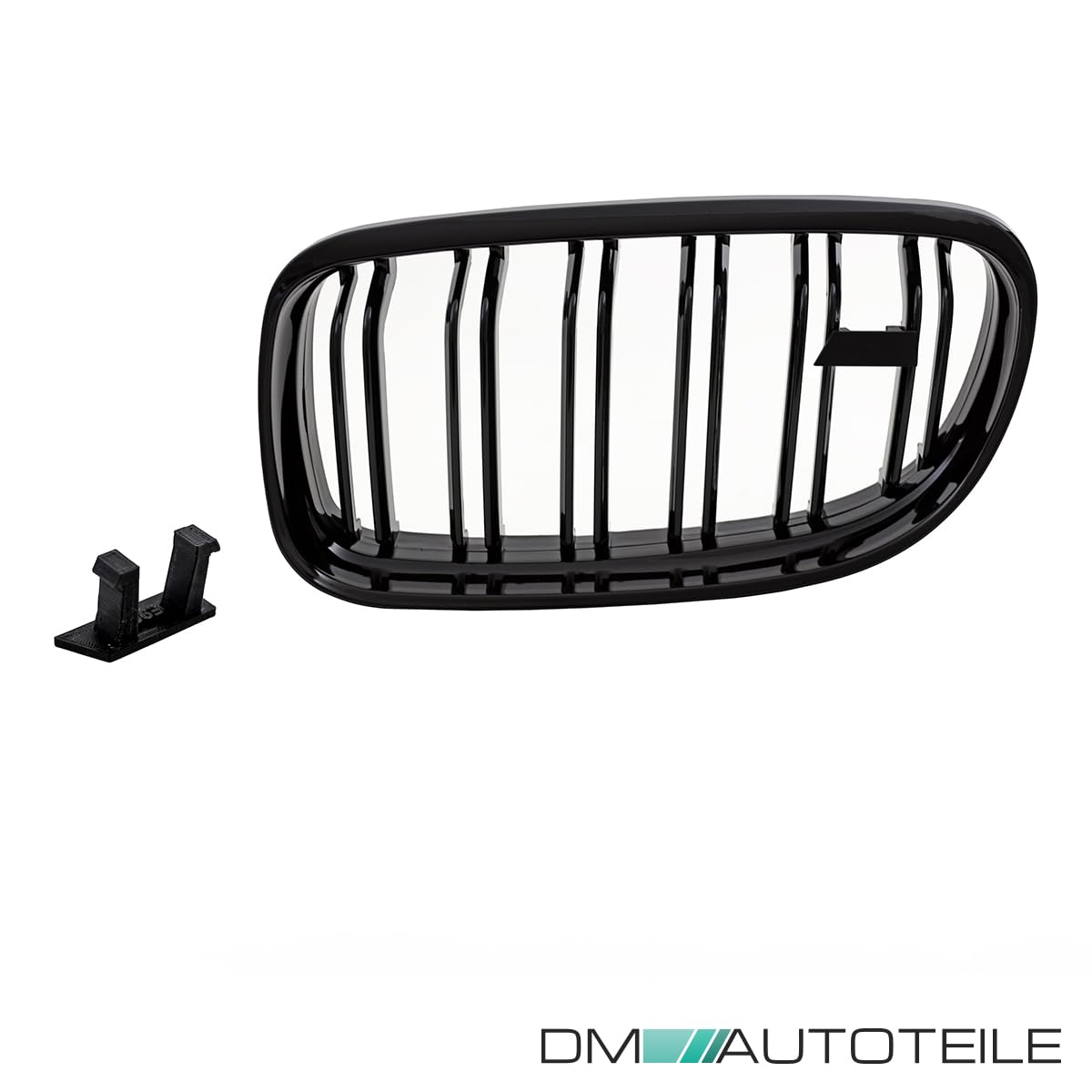 Kühlergrill 3er E90 E91 Facelift LCI Doppelsteg kompatibel für BMW Schwarz Glanz Grill Frontgrill Satz Paar Set