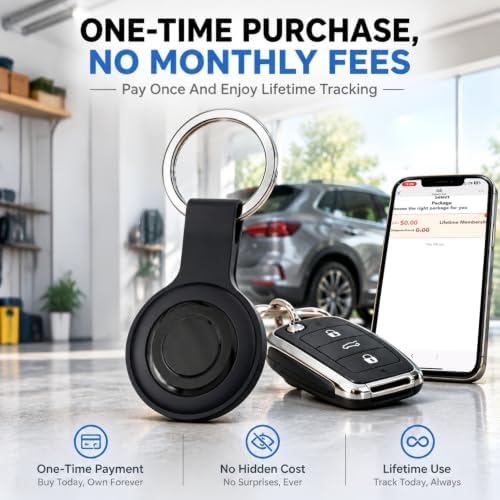 GPS Tracker for Vehicles – Subscription-Free Tracker Device for Vehicles, No Monthly Fee or SIM Card Required for Hidden Car Tracker Device Compatible with Android and iOS, IP68 Waterproof Detail