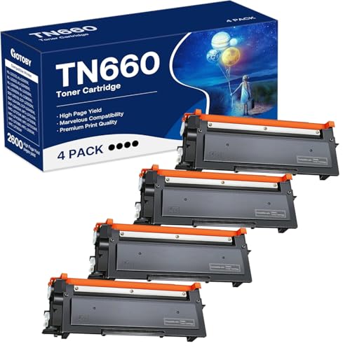 tn660 toner cartridge replacement compatible for brother tn 660 tn-660 tn630 high yield to use with hl-l2380dw hl-l2320d hl-l2340dw dcp-l2540dw mfc-l2700dw mfc