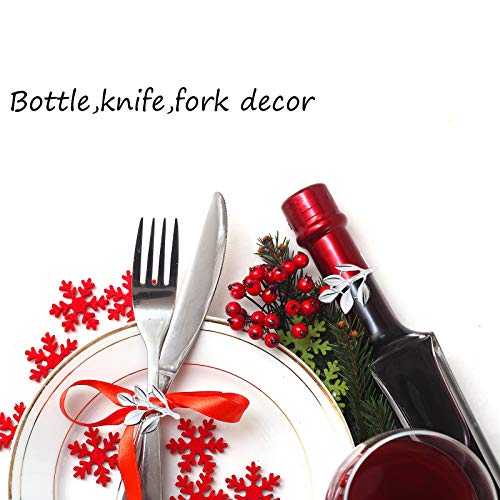 Hotop Leaf Napkin Ring Set Thanksgiving Napkin Ring Holders Bridal Vintage Napkin Band Adornment Dining Table Ring For Wedding Christmas Holidays Dinner Decor (Silver, 100 Pieces) #TOP3