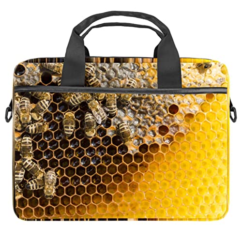 Sacoche ordinateur 13-14.5 pouces cygne blanc et abeilles pour femme active