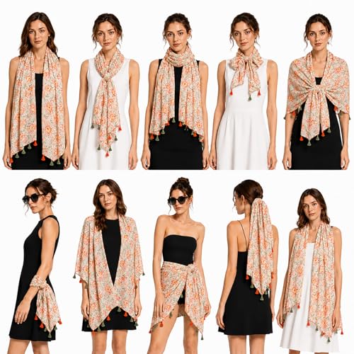 Image of FAIRYGATE Scarves & Shawls for Women Fashion Oversize Blanket Scarf with Fringes XXL Scarf