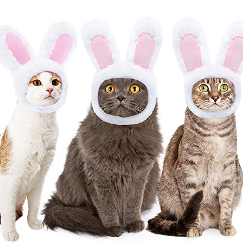 2 pieces easter cat costume easter pet cap bunny rabbit hat with ears for cats and small dogs pets costume accessories 7 2 pieces easter cat costume easter pet cap bunny rabbit hat with ears for cats and small dogs pets costume accessories - image 8