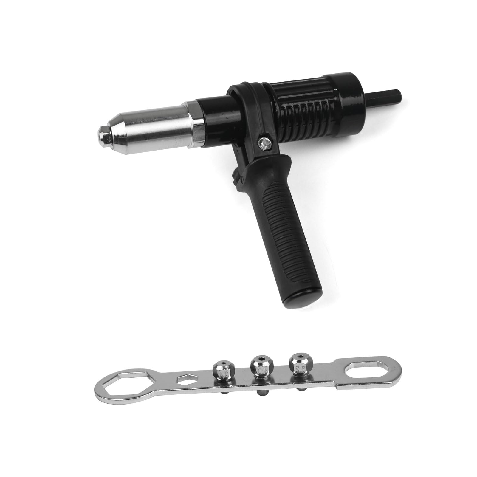 Adaptador de pistola de remaches, adaptador de pistola de remache eléctrica, accesorio de remache para taladro inalámbrico y eléctrico