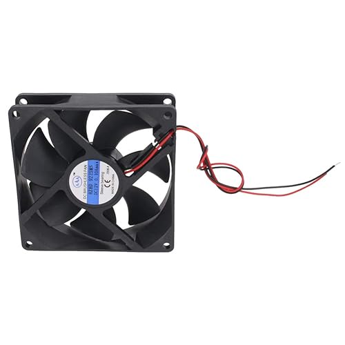 Miniatura 7 de Othmro Radiadores de refrigeración sin escobillas ventilador negro 12V 3.6W 0.3A 4.724 in X 4.724 in X 0.984 in 12025MS 1PCS