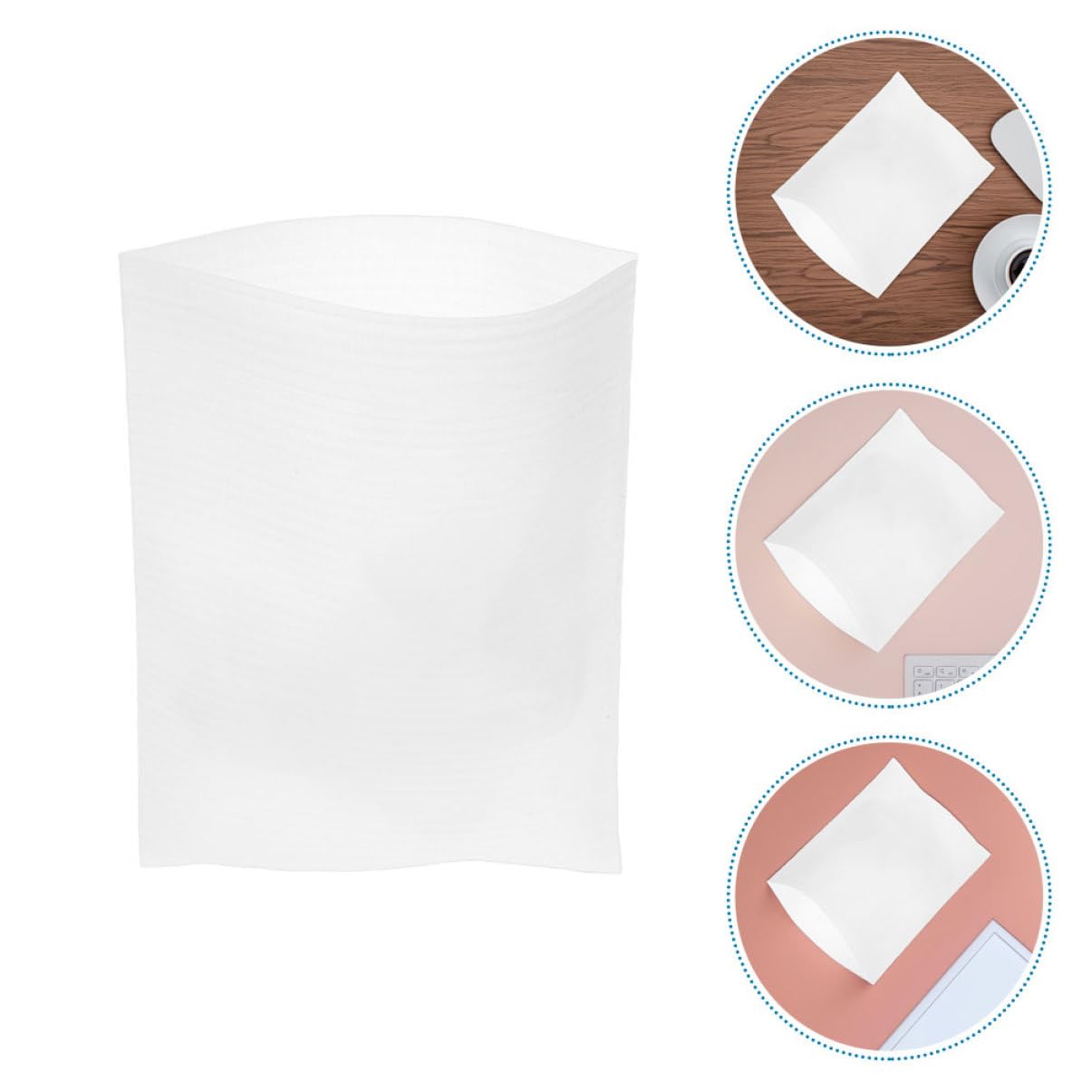 Bolsas de Espuma Epe de Color Claro para Embalaje Reutilizables y Resistentes al Desgarro, 100 Piezas para Proteger Cristalería en Mudanzas y Transporte