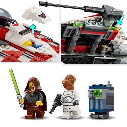 Image of LEGO Star Wars Jedi Bob Star Hunter - Buildable Vehicle for Kids - Brick Ship with Collectible Minifigures - Gift for Girls and Boys 8+ Years 75388